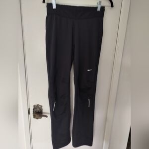 Nike Dri-Fit XS Black Zip Leg Athletic Leggings Yoga Pants